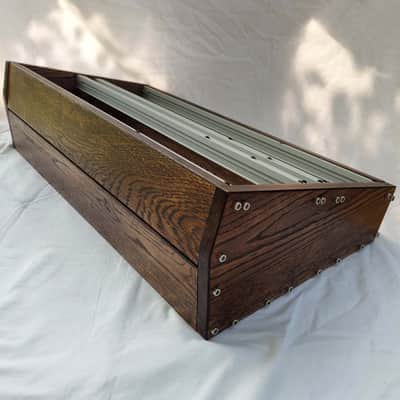 7U / 126hp Eurorack case EVA • Rails + M3 nuts / Dark oak / Unpowered image 7
