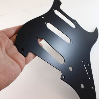 Matte Black Anodized Aluminum SSS Strat Pickguard- Fits Fender Stratocaster image 8