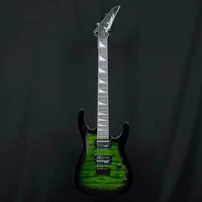 Jackson JS32Q Dinky Arch Top DKA HT, Amaranth Fingerboard, Transparent Green Burst image 3