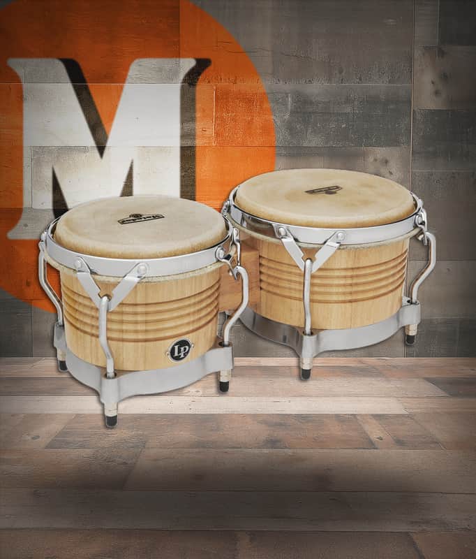 Latin Percussion LP Matador Traditional 7 1/4 - 8 5/8" Bongo Oak Natural (M201-AWC) image 1