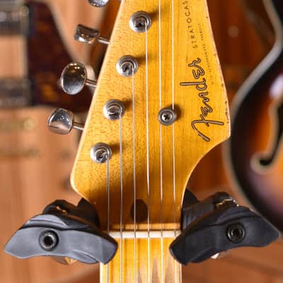 Fender Custom Shop Stratocaster 1955 Heavy Relic Aged Black over 2 Tone Sunburst 30th Anniversary #045 image 18