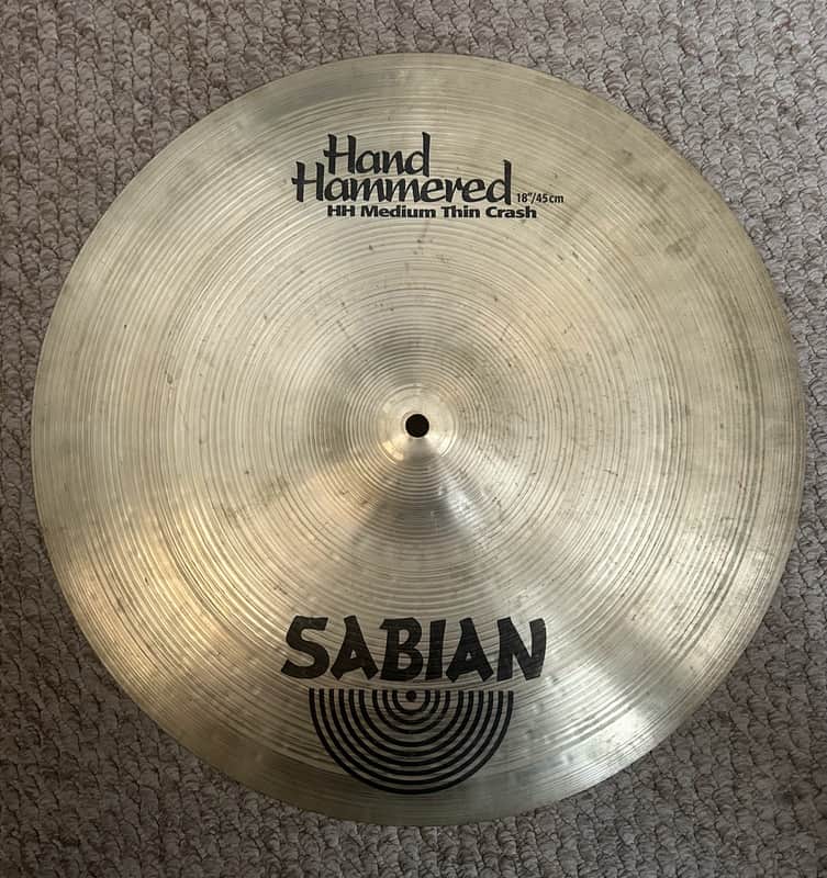 Sabian 18" Medium Thin Crash 1980-1990 - Vintage cymbal Normal for age image 1