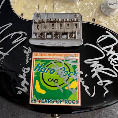 Ernie Ball Music Man Silhouette Special – Multi-Signed Hard Rock Cafe 25 Years of Rock Charity Guitar w/ Hard Case image 3