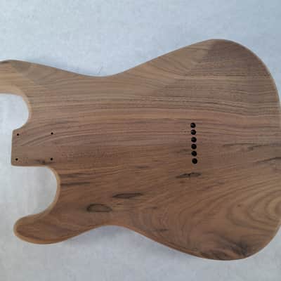 Unfinished Walnut SSS Hardtail guitar body - fits Fender Strat Stratocaster necks J2301 image 3