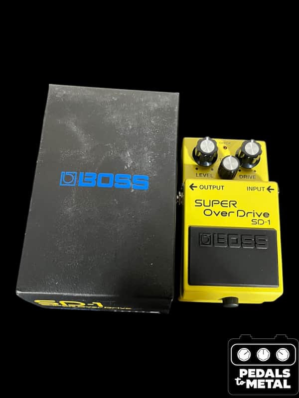 Boss SD-1 Super OverDrive (Silver Label) 1997 - Present - Yellow - X16703 image 1