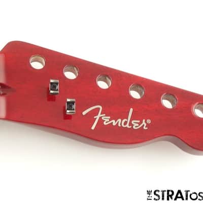 Fender Flame Maple Top Telecaster Tele BODY + NECK FMT Set Neck, Crimson Red image 8