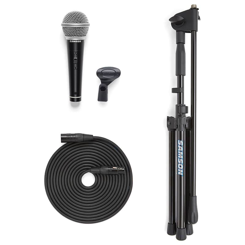 Samson VP10X Value Pack w/ R21S Mic, Stand, and 18' XLR to 1/4" Cable image 1
