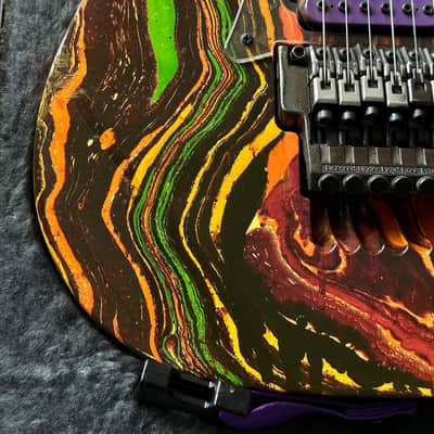 Ibanez JEM77 PMC Purple Multi Color Steve Vai with Case image 6