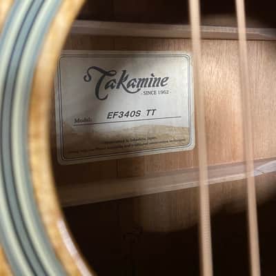 Takamine EF340S TT electro acoustic guitar with hard case image 19