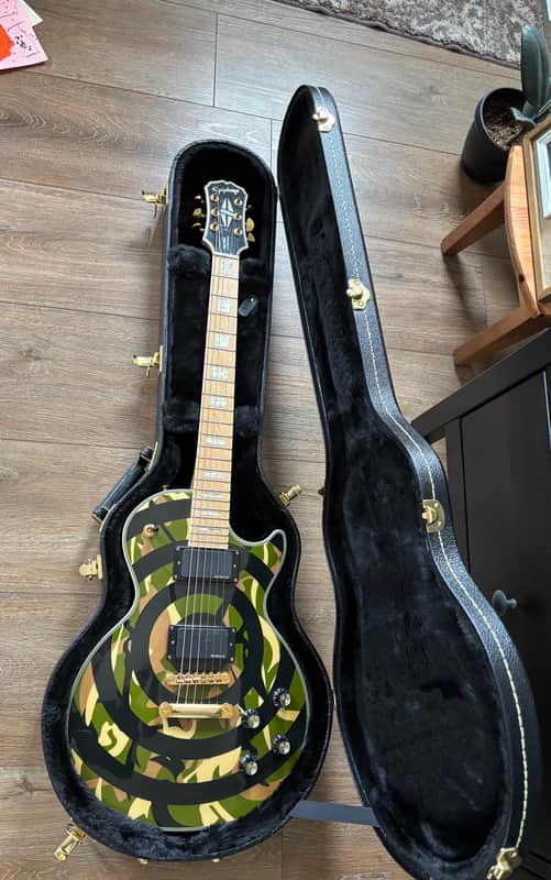 Epiphone Zakk Wylde Signature Les Paul Custom 2003 - 2015 - Camouflage with Bullseye image 1