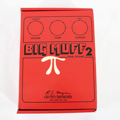 Electro-Harmonix / JHS Big Muff 2 Dual Op-Amp Fuzz - Red **MINT CONDITION - NEVER USED** image 2