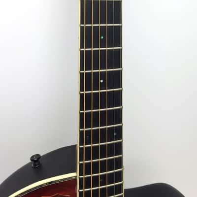 Ovation Celebrity Deluxe CC44-CTBFA Mid-Depth Acoustic-Electric Guitar - Cherry Figured Ash image 3
