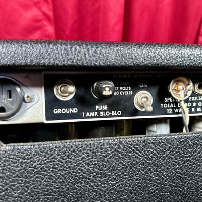 1975 Fender Princeton Reverb 1x10 Combo Guitar Amplifier image 10