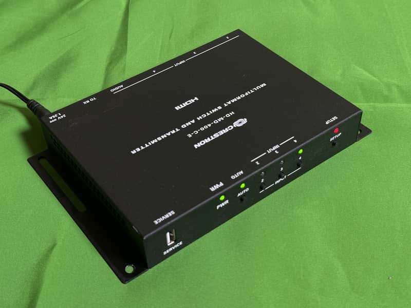 Crestron HD-MD-400-C-E Multi-format Switch and TRANSMITTER with Adapter