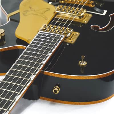 Gretsch G6136TG Pro Players Edition Falcon Gold Hardware Ebony Fingerboard 2022 Black image 9