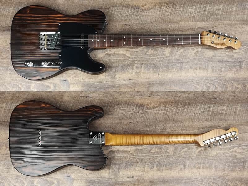 MyDream Partcaster Custom Built - Torch-burned Pinecaster Hepcat 55 image 1