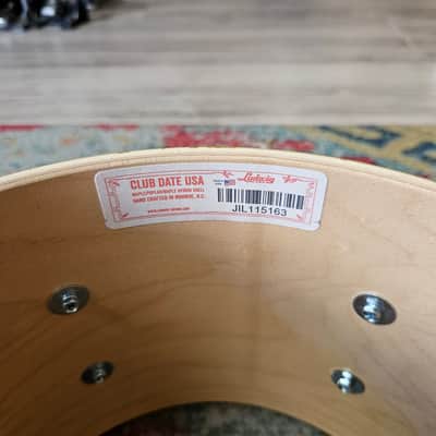 Ludwig Club Date USA 18-14-10" Maple/Poplar 7-ply Shells - Black/Gold Duco image 25
