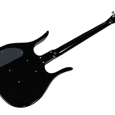 Danelectro D58LHB-BKRD 1958 Longhorn Body with F-Hole Short Scale Neck 4-String Electric Bass Guitar image 5