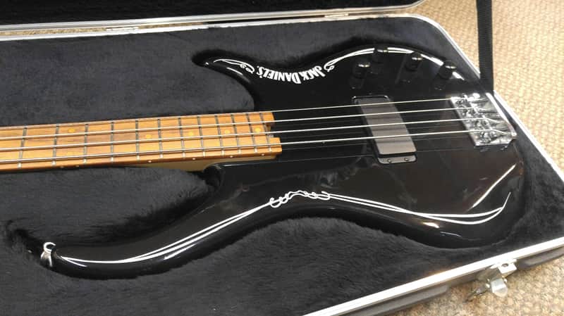 Peavey Jack Daniels USA Signature 4-string Electric Bass w/Case black Daniel's cirrus image 1