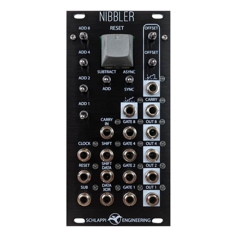 Immagine Schlappi Engineering Nibbler Eurorack Digital Shift Register Module (Black) - 1