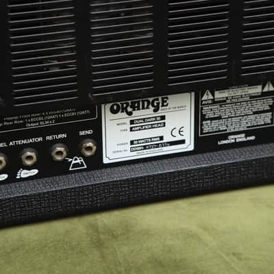 Orange Duak Dark 50 2-Channel Valve Amplifier Head Black Pre-Owned image 6