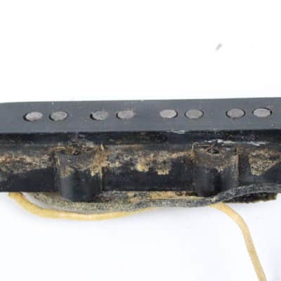 1965 Vintage Fender Jazz Bass NECK Pickup Rewound L-Series Grey Bottom USA 1960s Pre-CBS image 4