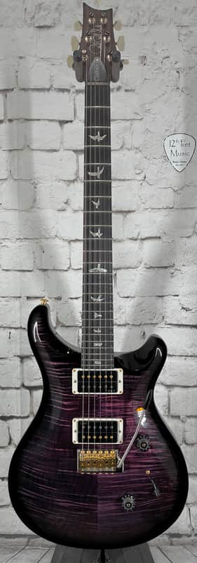 PRS Custom 24 10-Top 2025 Custom Color - Dark Plum Burst w/OHSC