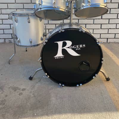 Rogers "Big R" Drums - 1970s - Silver Mist image 3