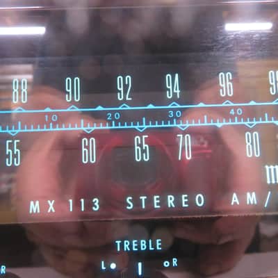 McIntosh MX113 Preamplifier with Tuner early 1970's - black and glass image 2