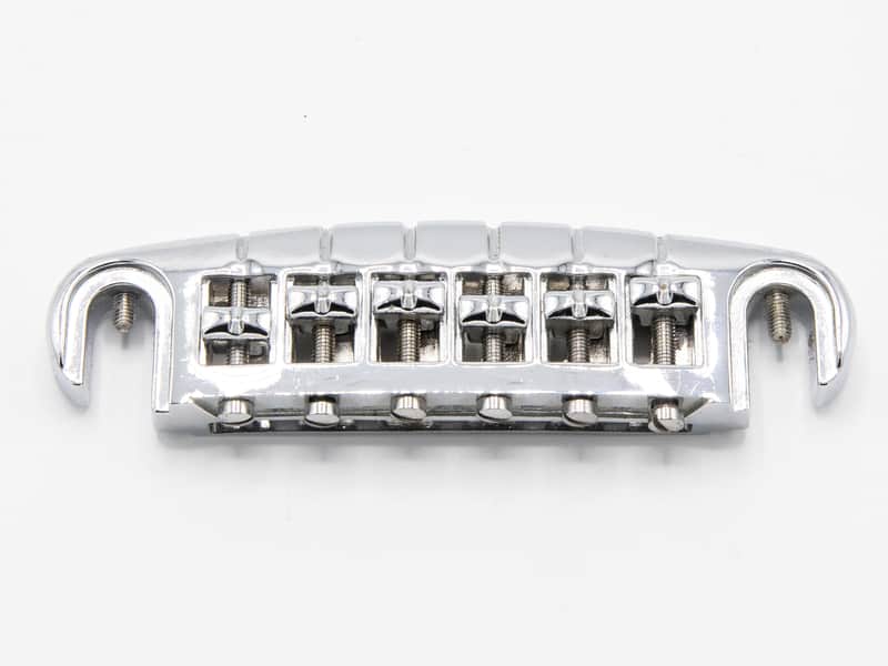 Graph Tech Resomax NW1 Wrap-Around Tune-o-Matic Wraptail Guitar Bridge, Nickel image 1