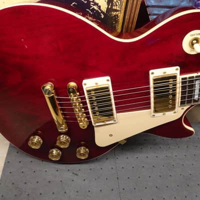Gibson Les Paul Standard 1998 -100% Original-Outstanding-Limited Edition-Gold hardware Red Wine Cherry image 3