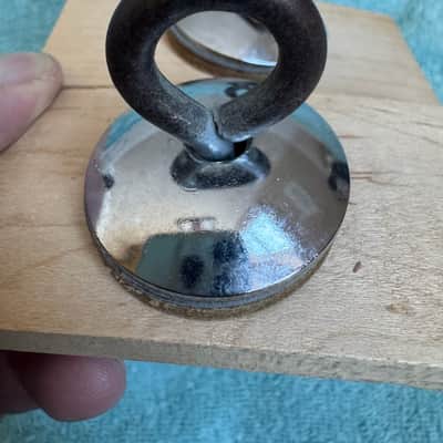 Ludwig Two Vintage Marching Bass Drum Eyelet Bracket Mount Part Lot C 70s - Various image 12