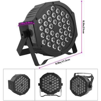 Led Par Lights 36 Led Stage Lights 9 Modes Rgb Dj Lights With Sound Activated Remote And Dmx Control Dj Uplighting?For Birthday Party Events Wedding Christmas Stage Lighting (4 Packs) image 4