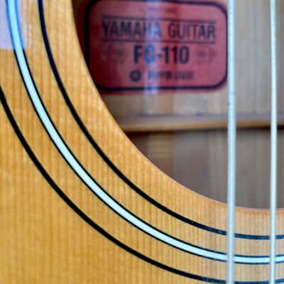Yamaha FG-110 Red Label Grand Concert 1971 image 3