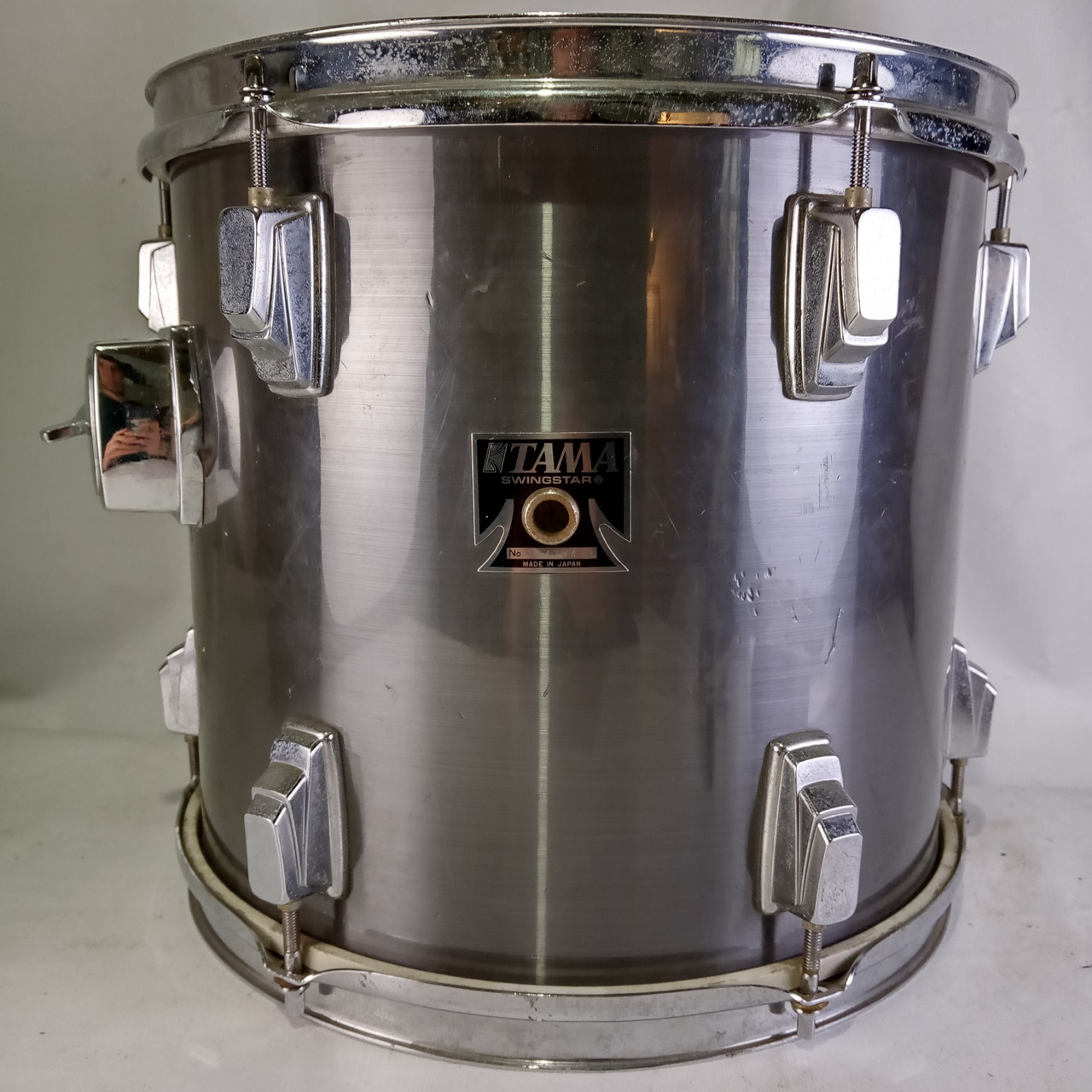 Tama Swingstar 11x12" Tom Drum Made Japan Vintage 80s 9ply Mahogany Misty Chrome — main photograph