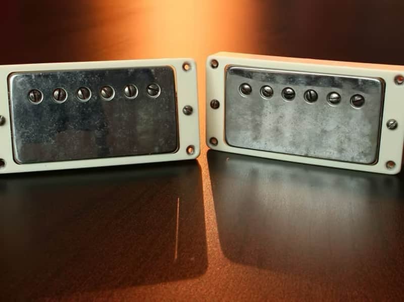 Wizz Pickups Premium Clone PAF Double Black / Aged Covers & M-69 Rings *Authorized Dealer* image 1