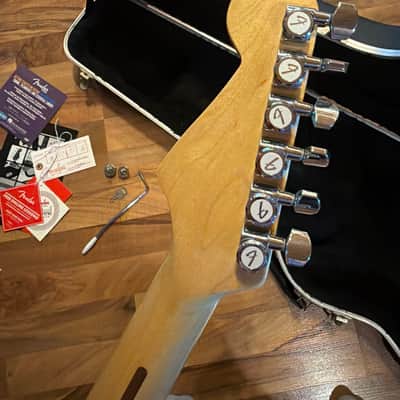 Fender Stratocaster 2001 Black Maple with Chainsaw case image 4