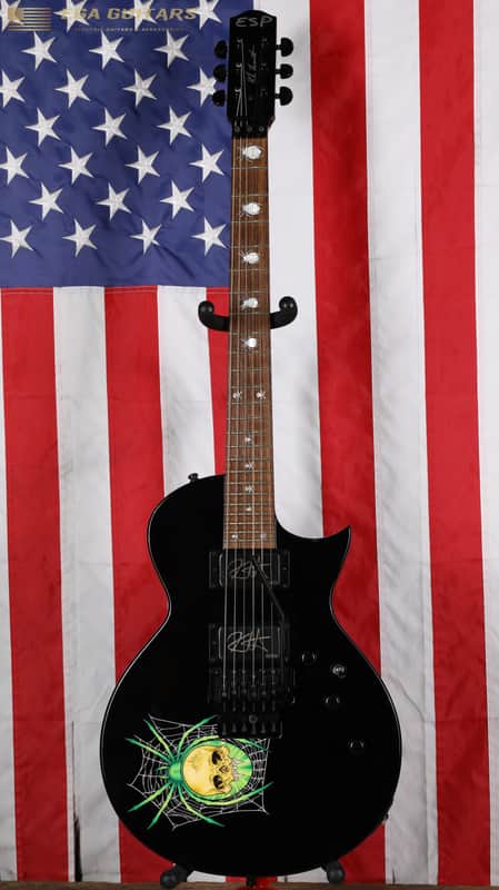 ESP KH-3 Kirk Hammett Signature Spider - Black with Spider Graphic image 1