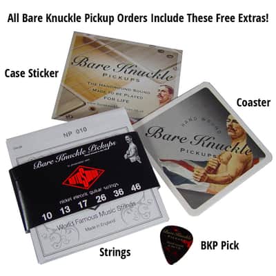 Bare Knuckle Sinner Strat Bridge Pickup - White image 2