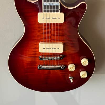 Huss and Dalton Meridian DC Custom - Angel-Step Flame Top - Fralin P-90s image 8