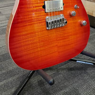 Suhr Firehouse Guitars Exclusive Modern T Flame Maple, Aged Cherry Burst w/ Case image 1