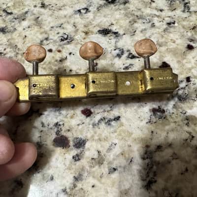 Kluson Single Line 3 on a Strip 60's - Gold image 4