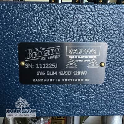Benson Amps Vinny Reverb Combo - Blue / Wheat | Mint image 10