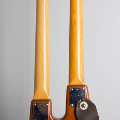 Doug Henderson Custom  Double Neck built for and extensively used by Elliott Sharp Solid Body Electric Guitar (1991), black gig bag case. image 9