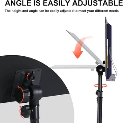 Sheet Music Stand,5 in 1 Dual-Use Folding Sheet Music Stand & Desktop Book Stand with Portable Carrying Bag & Music Sheet Clip Holder & Sheet Music Book image 5