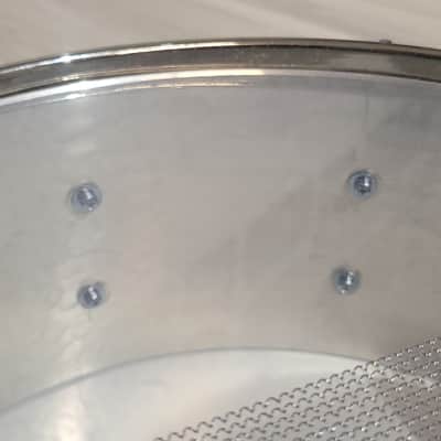 RARE Vintage Tama Hand Hammered 3mm aluminum 14x5.5 Snare drum PA355H image 15