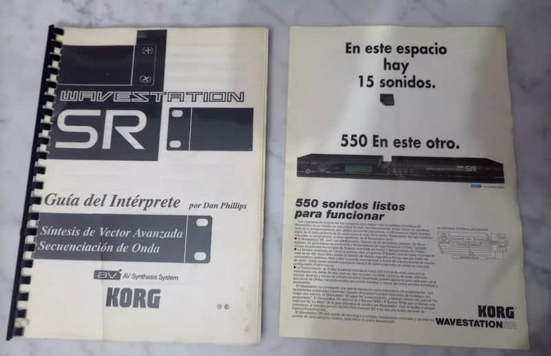 KORG WAVESTATION SR BOOK MANUAL DAN PHILLIPS ESPAÑOL SPAIN 1992 1 PROMO OFFICIAL image 1