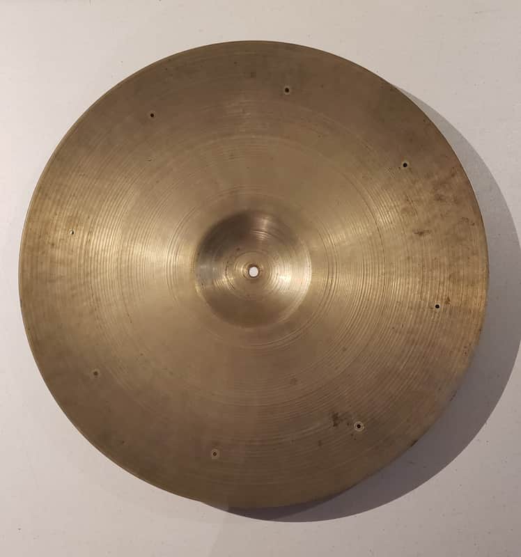 Zildjian 21" Cymbal 1950's large stamp Hollow Block (1954-1957) - Brass image 1