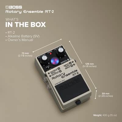 BOSS RT-2 | Compact Rotary Ensemble Pedal | Authentic Rotary Speaker Sounds | Tailored for Guitars & Keyboards | 3 Versatile Modes | Multiple Mod FX in One | Expanded I/O Features image 3