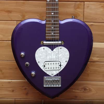 Daisy Rock Electric Guitar Heart - Left Handed - Purple - Mint image 1